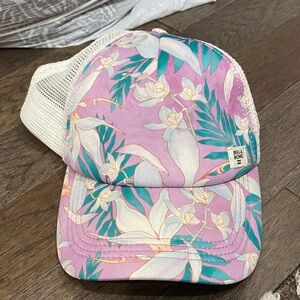 Billabong Kids Tropical Trucker Hat - Pink and White